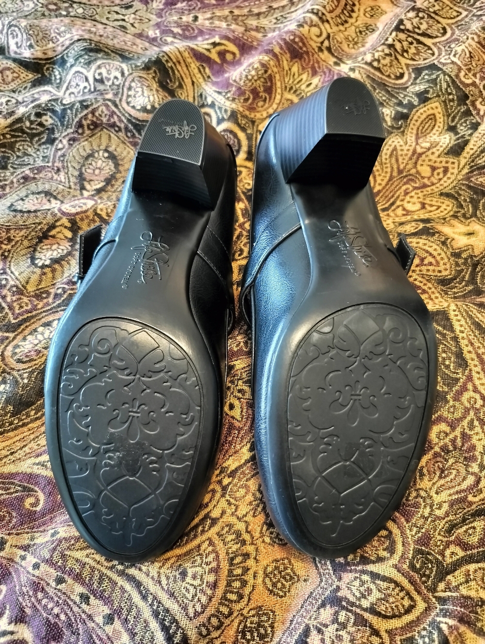Life Stride Women's 11 Rozz Black Mary Jane Comfort Heels - Picture 7 of 9